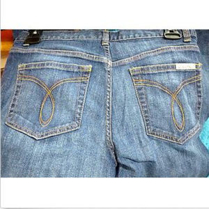 Calvin Klein Womens Blue Denim Jeans Size 12
